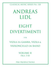 Eight Divertimenti #2 Viola da Gamba, Viola and Cello / Bass cover